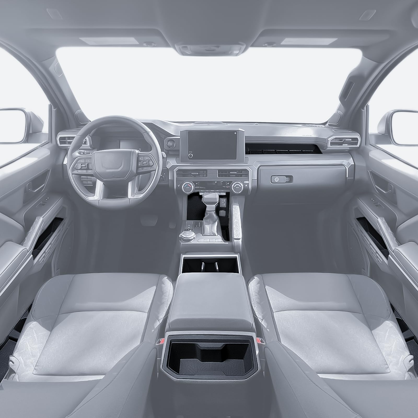 Bgucar full-coverage liner protects Tacoma interior and simplifies cleaning