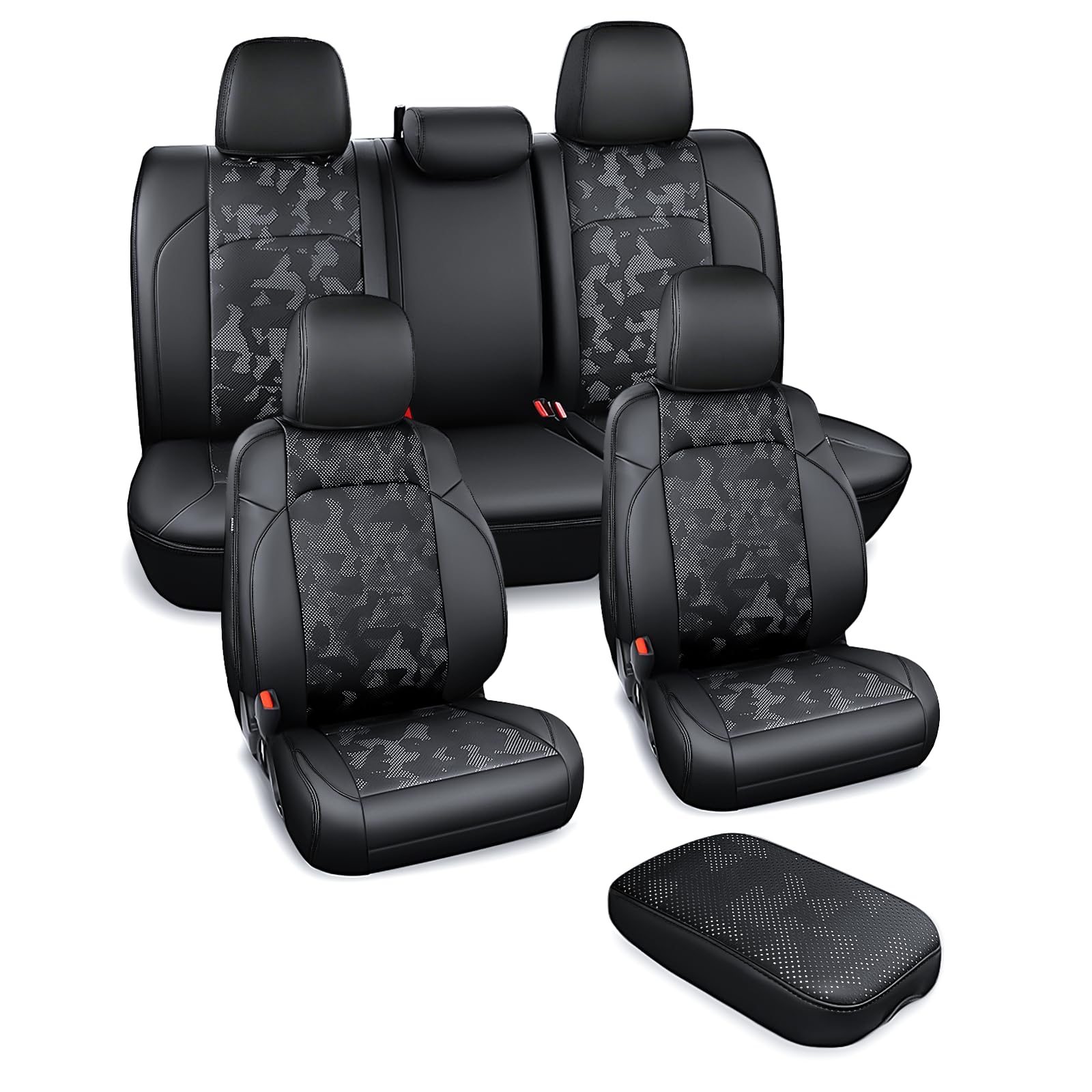 bgucar waterproof and stain-resistant leather helps keep cabin clean