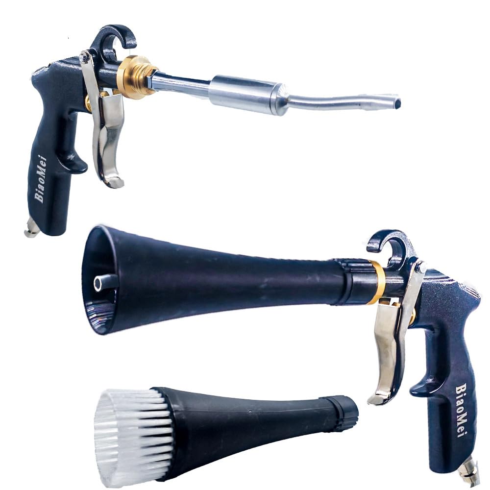 BIAOMEI Tornado interior cleaning gun targets seats and dashboards for efficient cleaning.