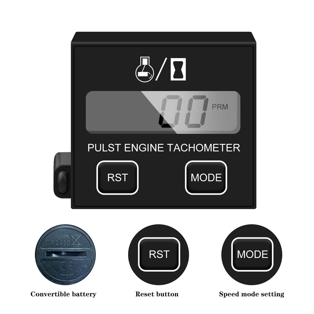 BIBARAJM inductive tachometer motion-sensing display for quick RPM checks