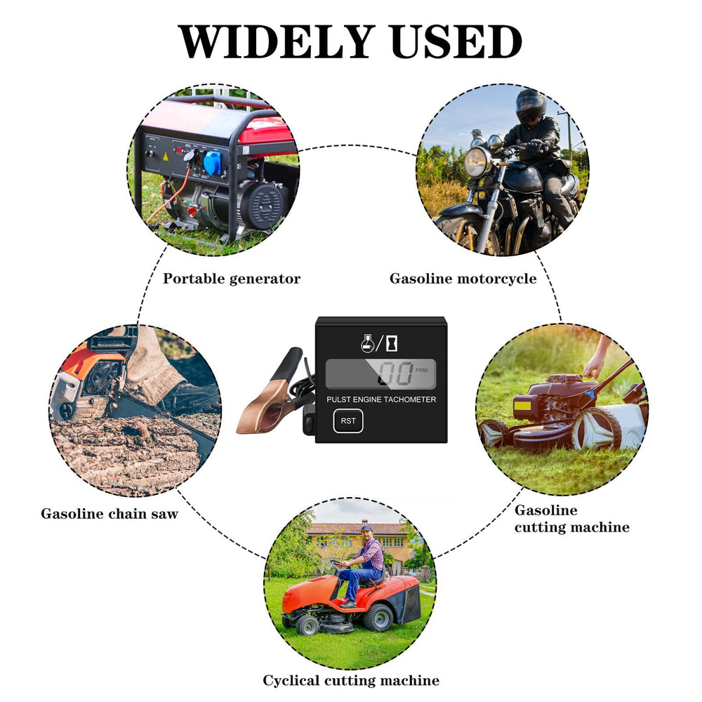 BibaraJM tachometer rpm range 100 to 30000 RPM for various engines