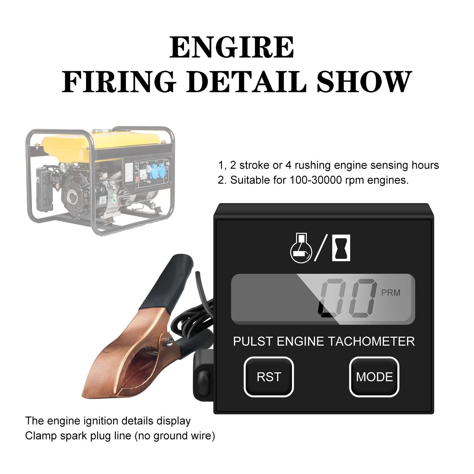 BIBARAJM waterproof tachometer built for rugged environments and durability