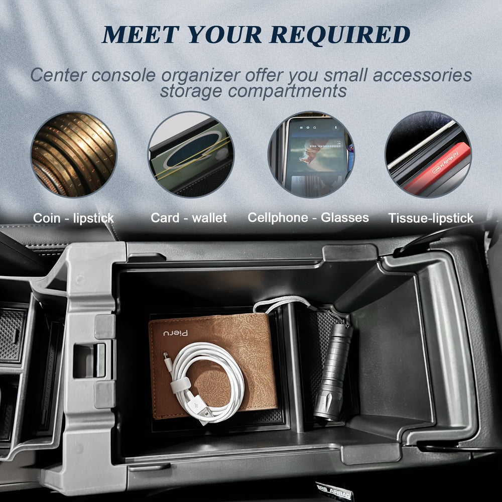 BIBIBO Crosstrek center-console organizer interior design adds stylish storage.