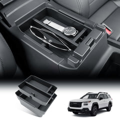 Bibibo Outback center console double-layer tray enhances organization and storage space.