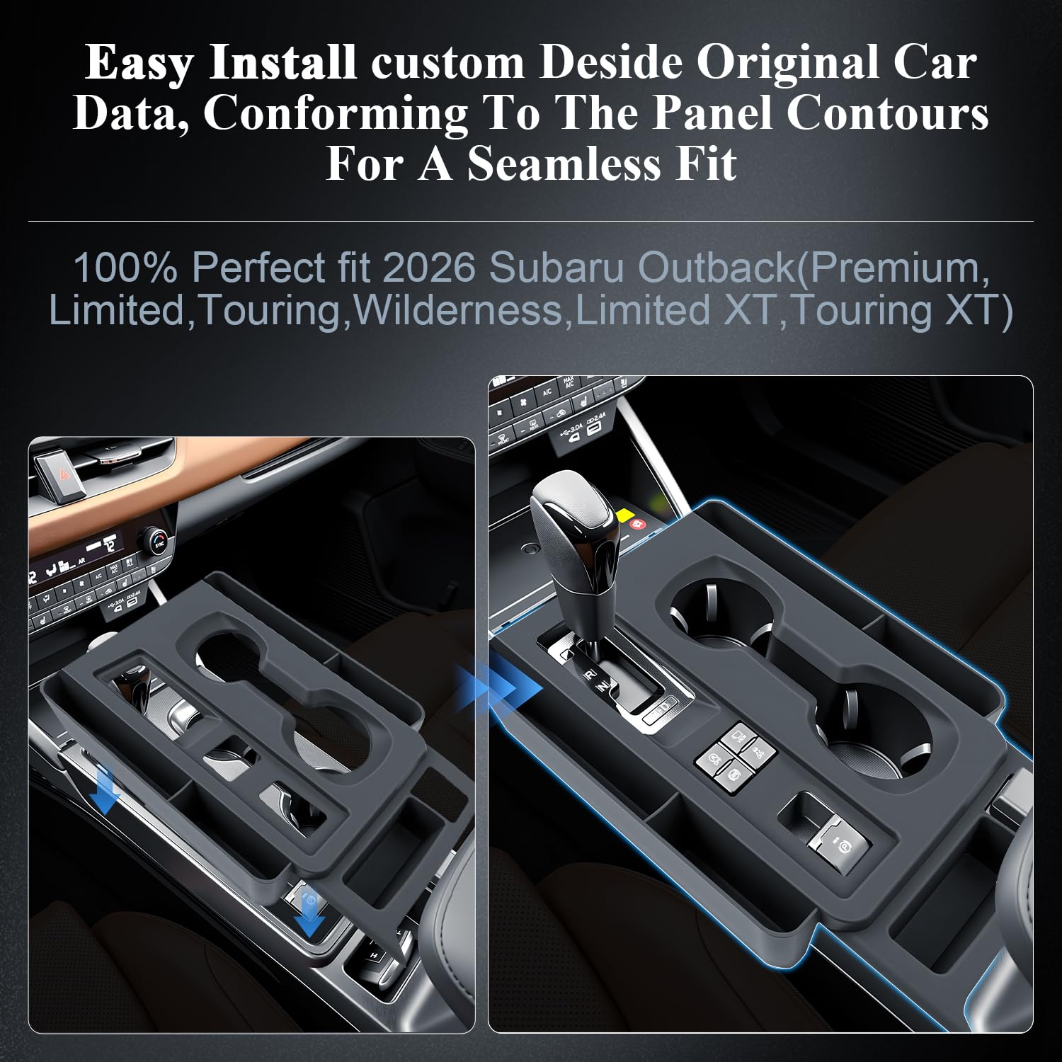 BIBIBO storage space organizer enhances Outback console storage
