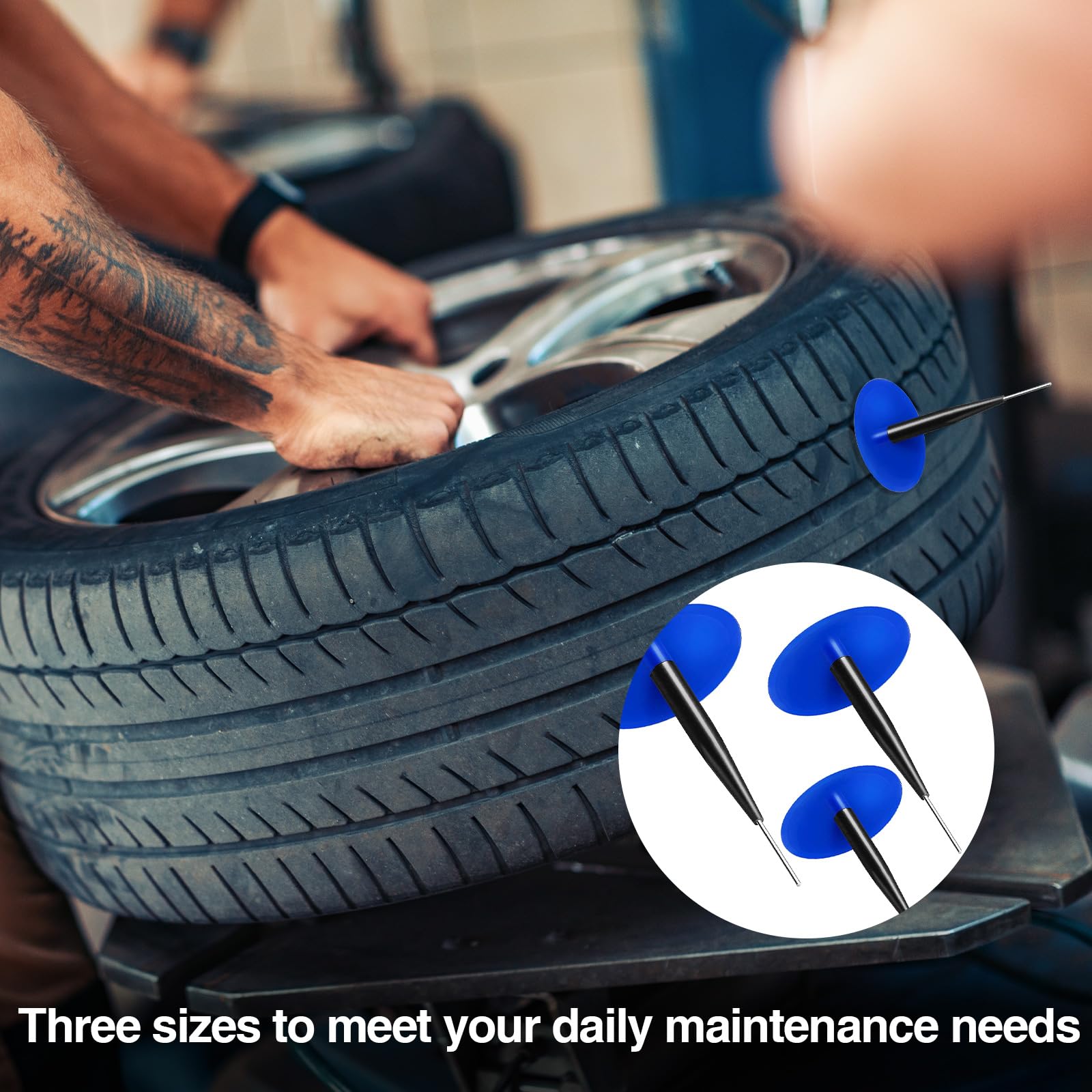 BICHENHWAI emergency tire kit stored in a vehicle for peace of mind