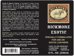 Bickmore Exotic spray application evenly coats exotic leather.
