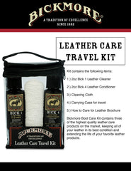 Bickmore Travel Kit opened to reveal case and brochure.