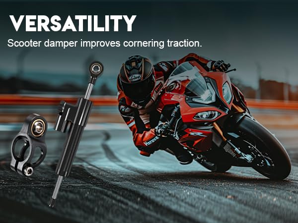 BICMDO steering damper stabilizer delivers safer stability on rough terrain.
