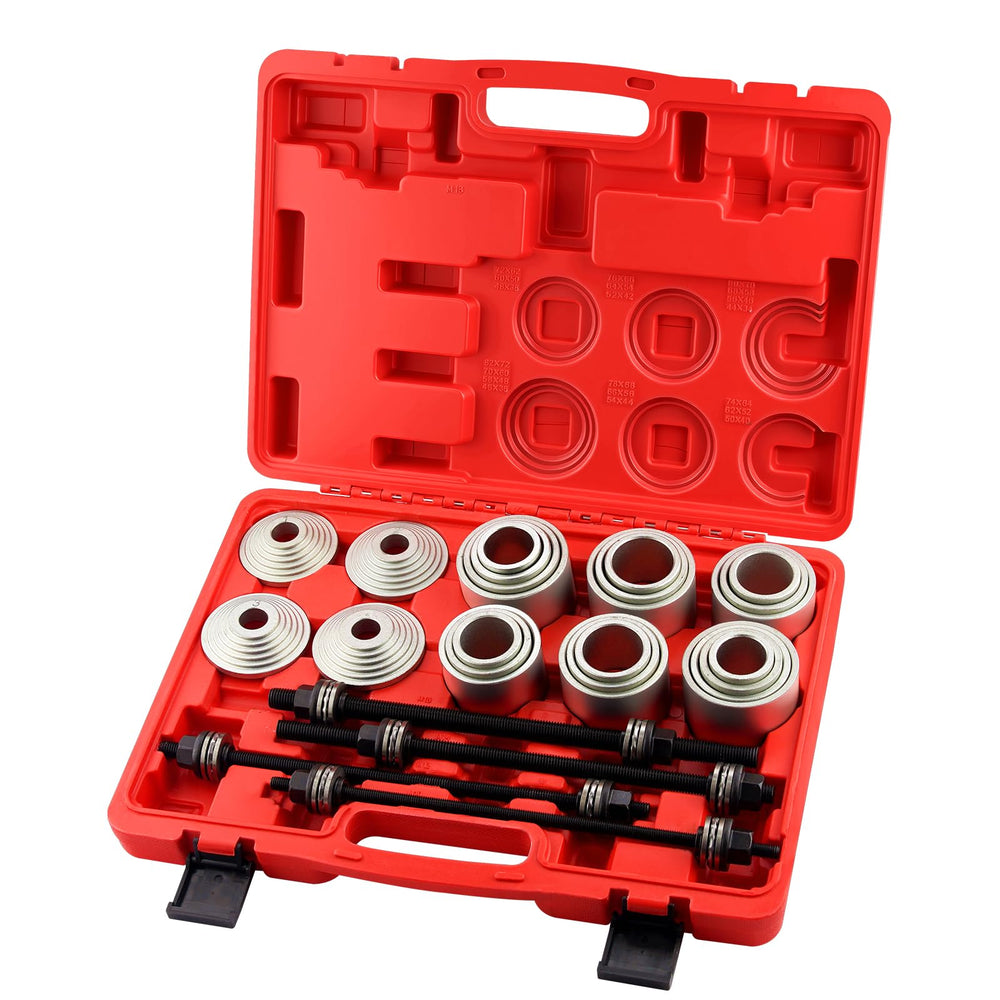 Bicos 28pcs press-pull sleeve kit in action for precise bushing removal