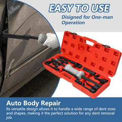 Bicos dent puller components laid out for quick setup during auto body work
