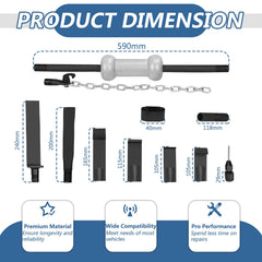 Bicos carrying case keeps the kit organized for on-site dent repairs