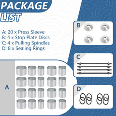 Bicos sleeve kit with multiple OD/ID options for fitting accuracy