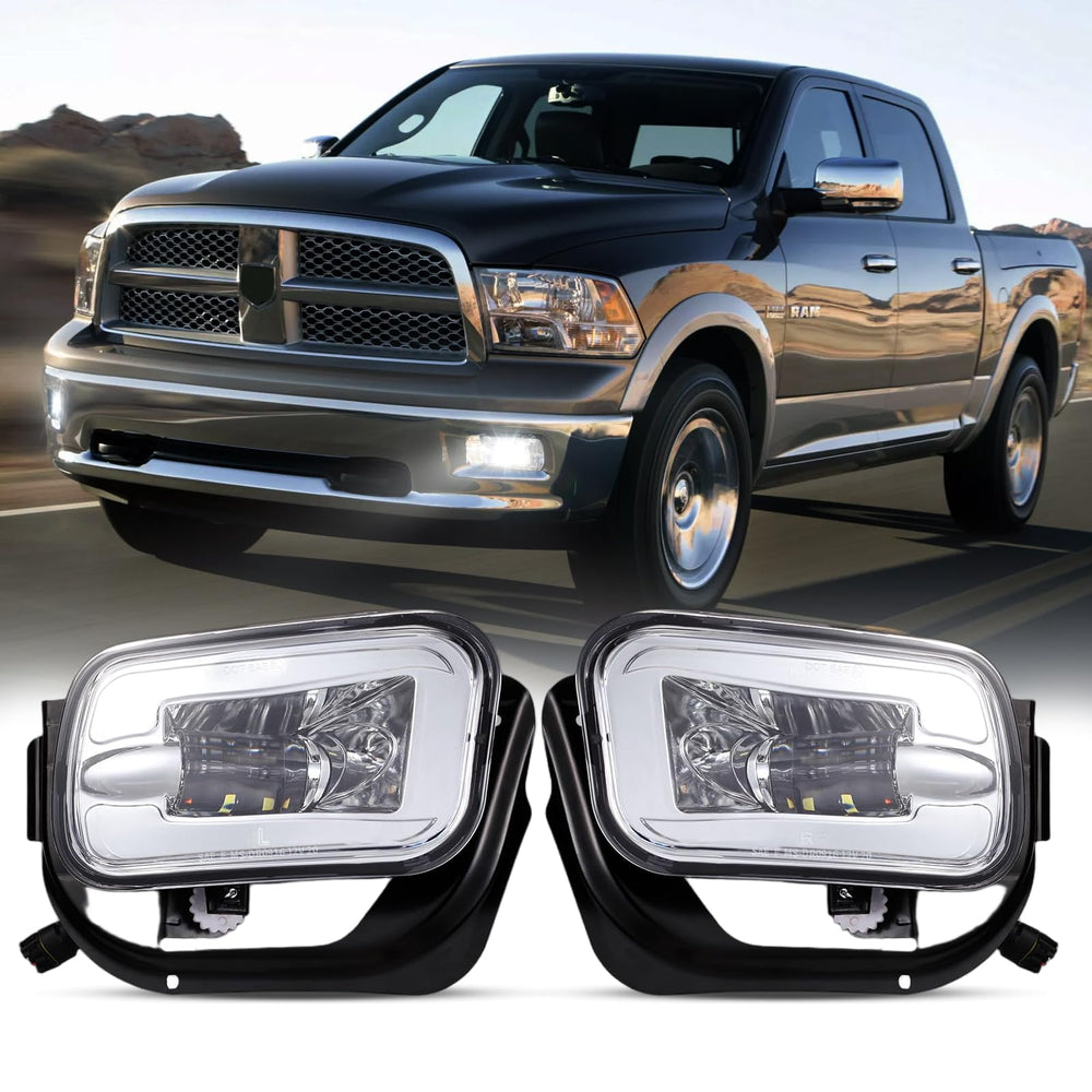 BICYACO LED fog lights front assembly offer brighter visibility for Ram drivers