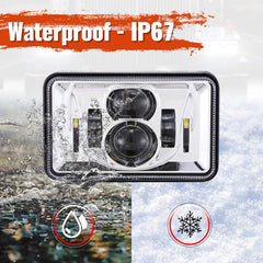 BICYACO IP67 waterproof 4x6 headlights endure rain and snow.