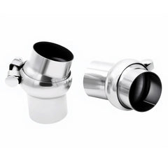 Bielpord exhaust elbow showing end humps for stable clamp installation.
