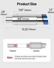 Bielpord muffler installed at the end of the exhaust system on a vehicle.