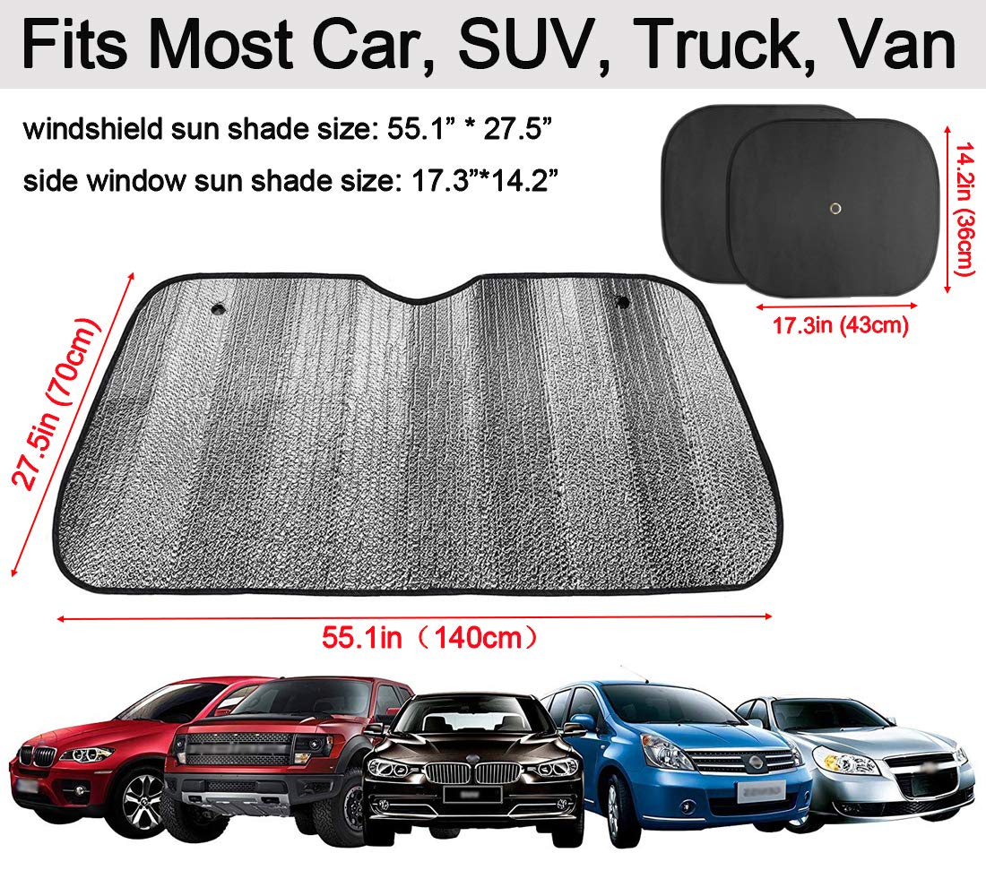 Big Ant side window shade blocks glare and UV rays