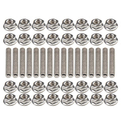 Big-AutoParts 16pc stainless exhaust studs and nuts kit for Ford V8 engines