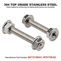 Big-AutoParts 304 stainless studs and serrated nuts offer durable replacement