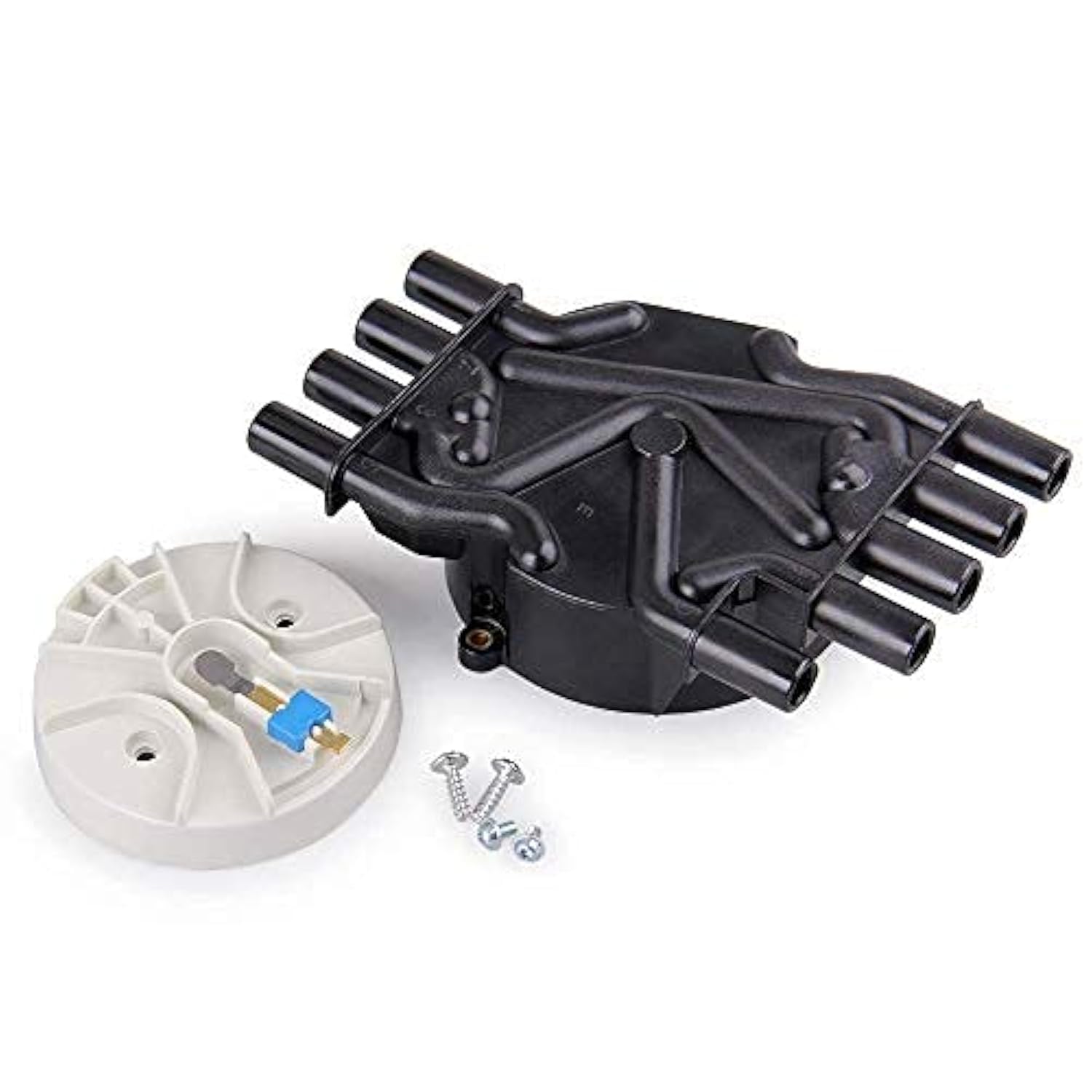 Big-Autoparts ignition distributor cap with brass terminals for Vortec V8 improves conductivity