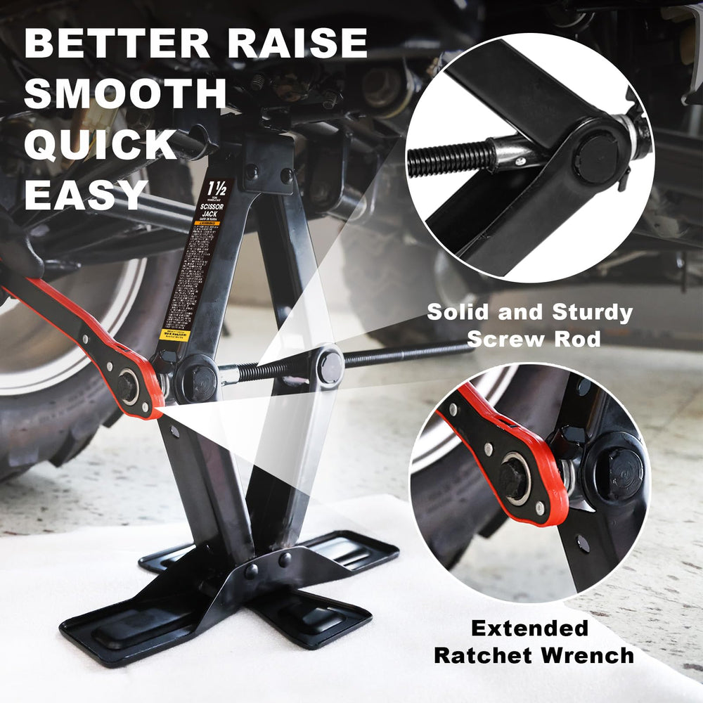 BIG RED AST10202SR 360-top-head fits securely under the car for lifting.