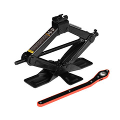 BIG RED AST10202SR cross-base jack delivers stable support for roadside tire changes.