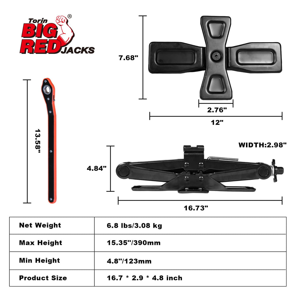BIG RED AST10202SR ratchet-wrench-included speeds up tire changes.