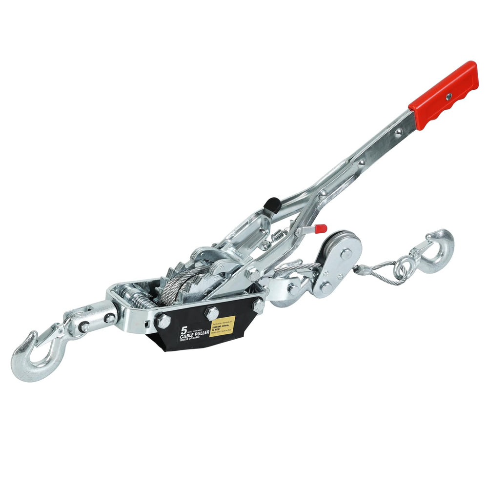 Big RED Come Along 5t 10ft demonstrates lifting and pulling capability for tough jobs.