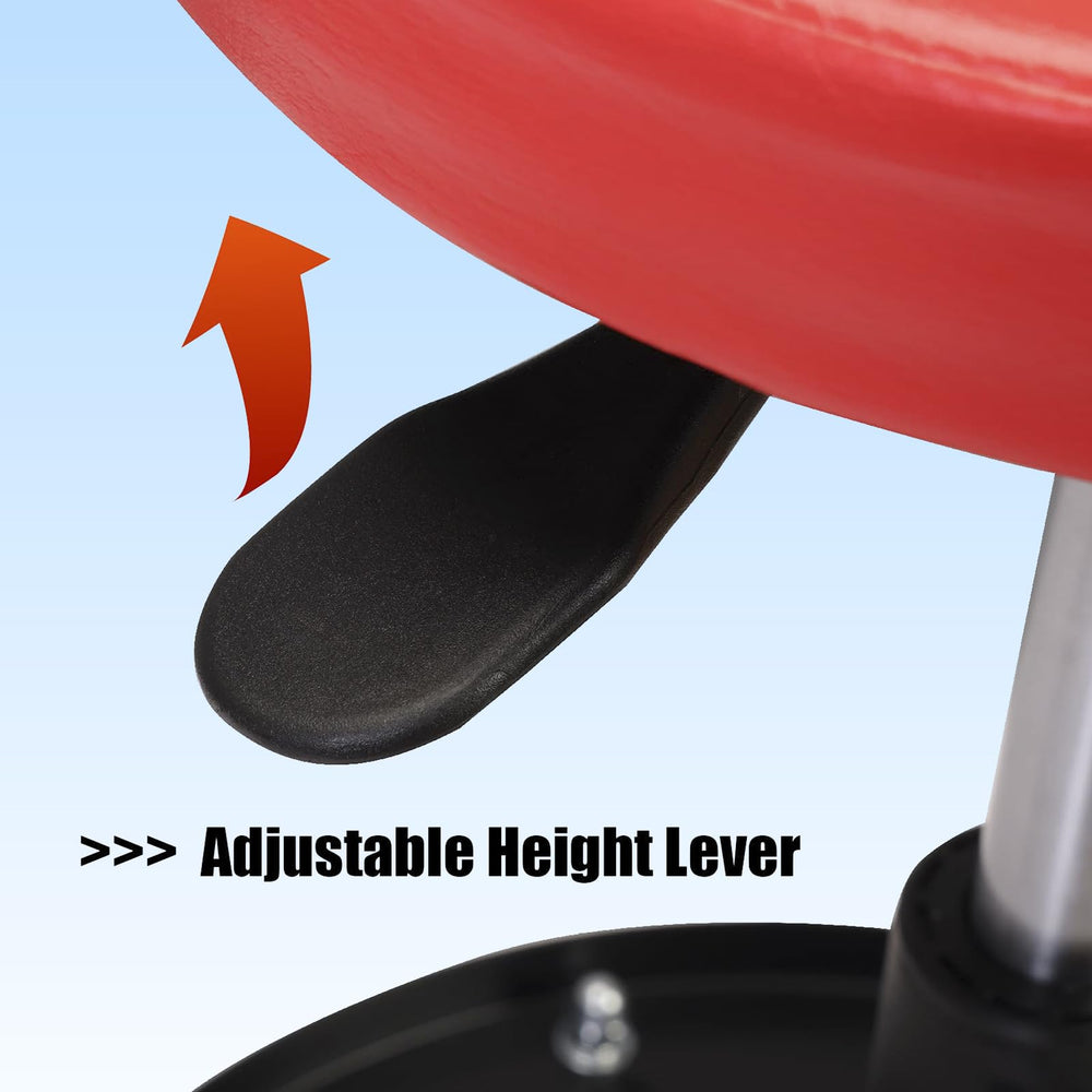 BIG RED rolling mobility lets you move freely around the car.