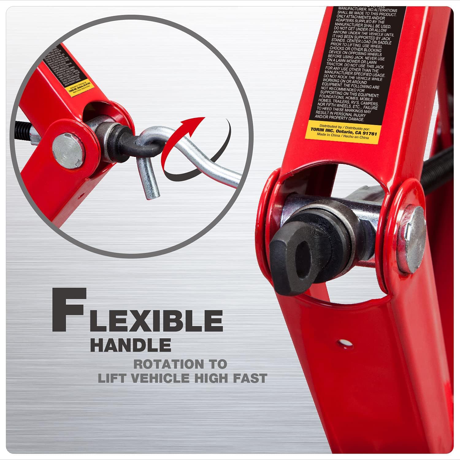 BIG RED Torin lift jack collapsed for trunk storage