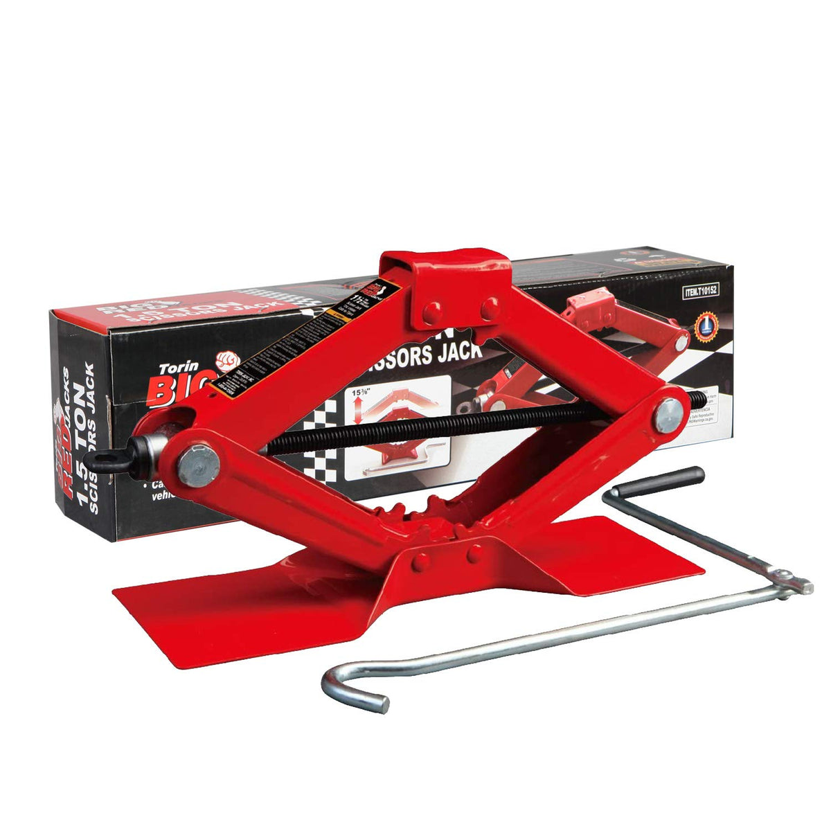 BIG RED Torin steel lift jack front view for quick tire changes