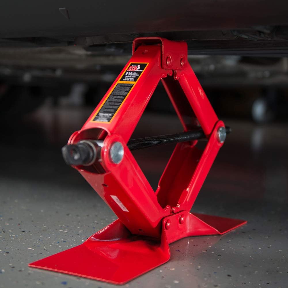 BIG RED Torin lift jack in use under a vehicle for safe lifting