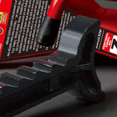 BIG RED T42002A jack stands base detail, pyramid base improves stability.