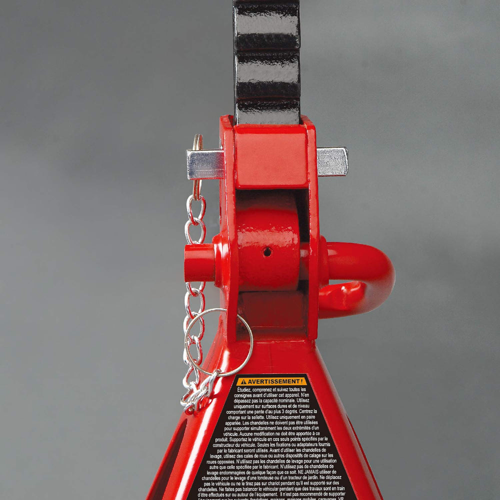 BIG RED T42002A jack stands saddle detail for even load contact.