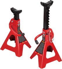 BIG RED T42002A jack stands, side view, sturdy steel construction for safe vehicle support.