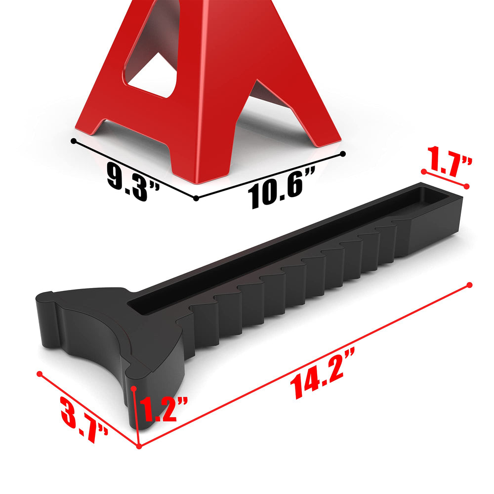 Forged iron ratchet and height adjustment on BIG RED stands
