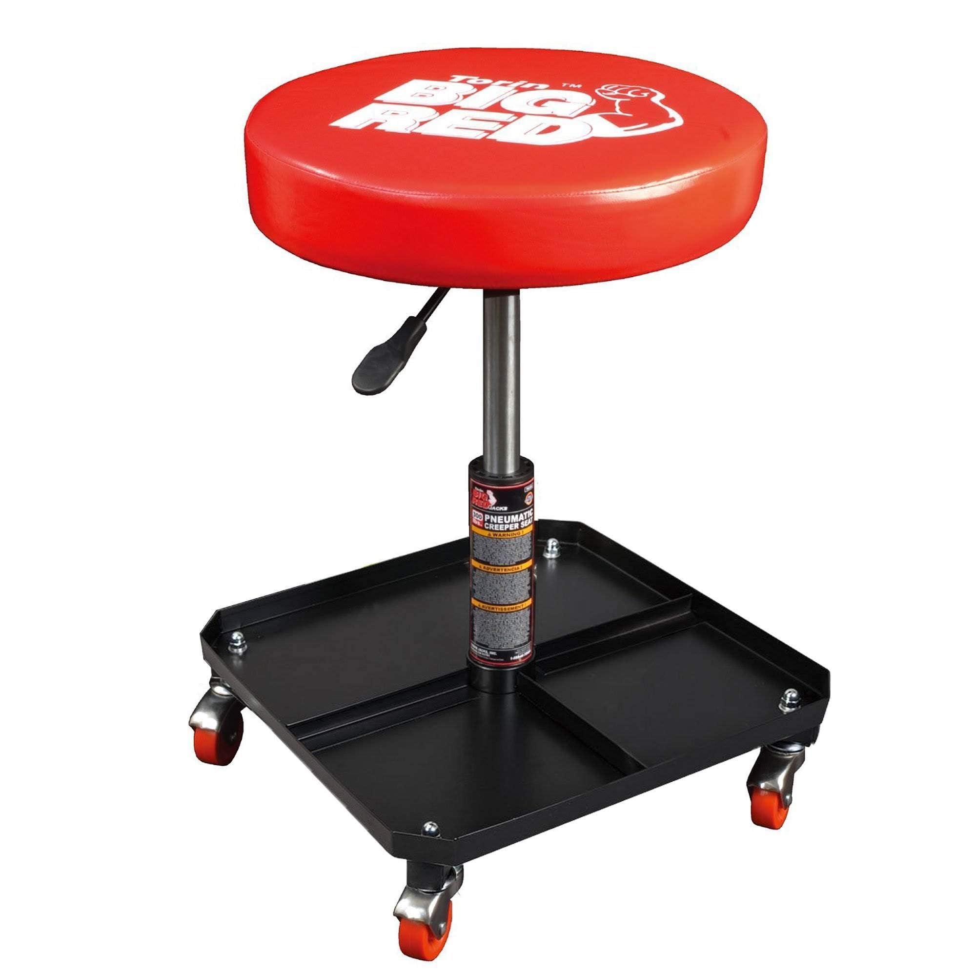 BIG RED TR6350 rolling creeper seat for comfortable garage work and smooth mobility.