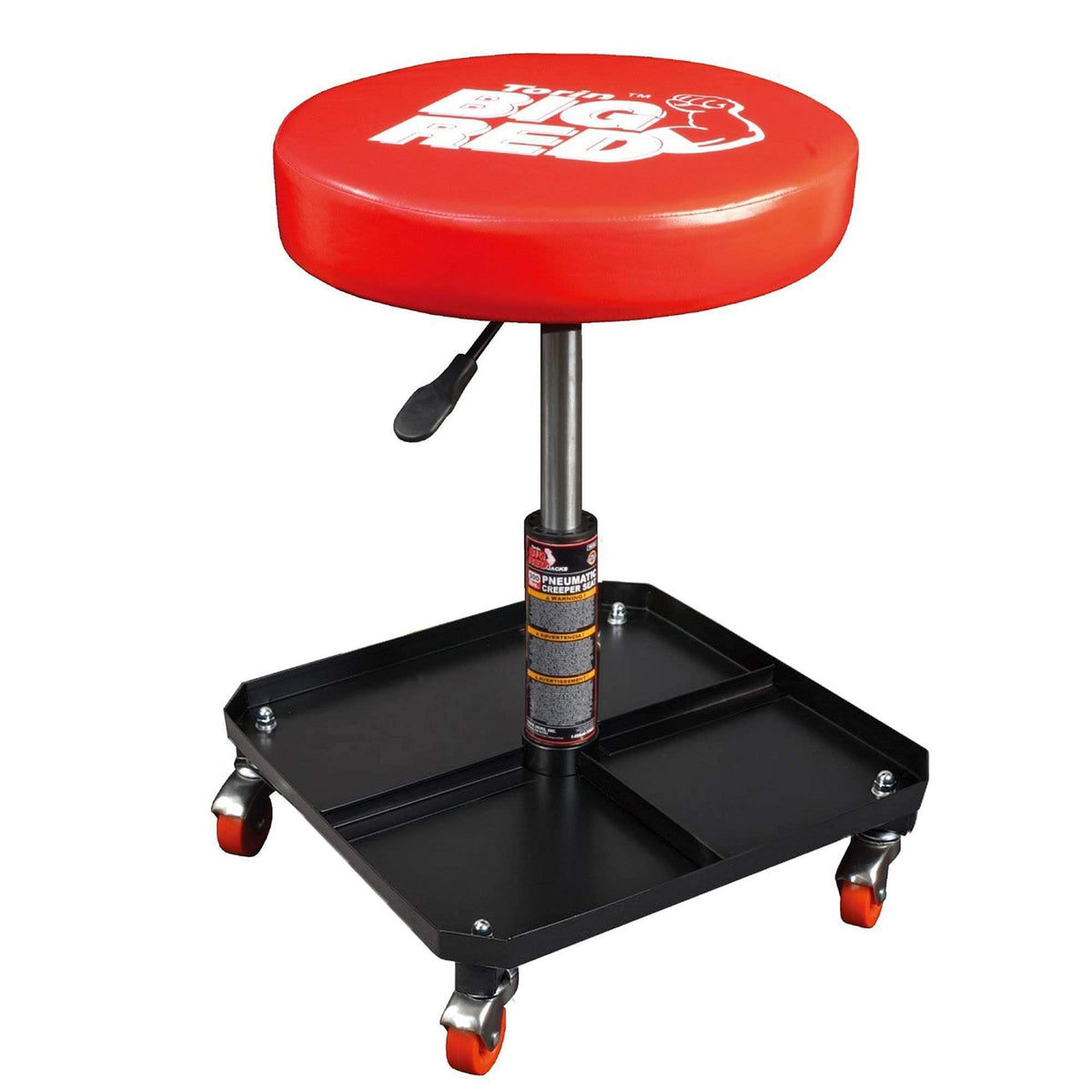 BIG RED TR6350 rolling creeper seat for comfortable garage work and smooth mobility.
