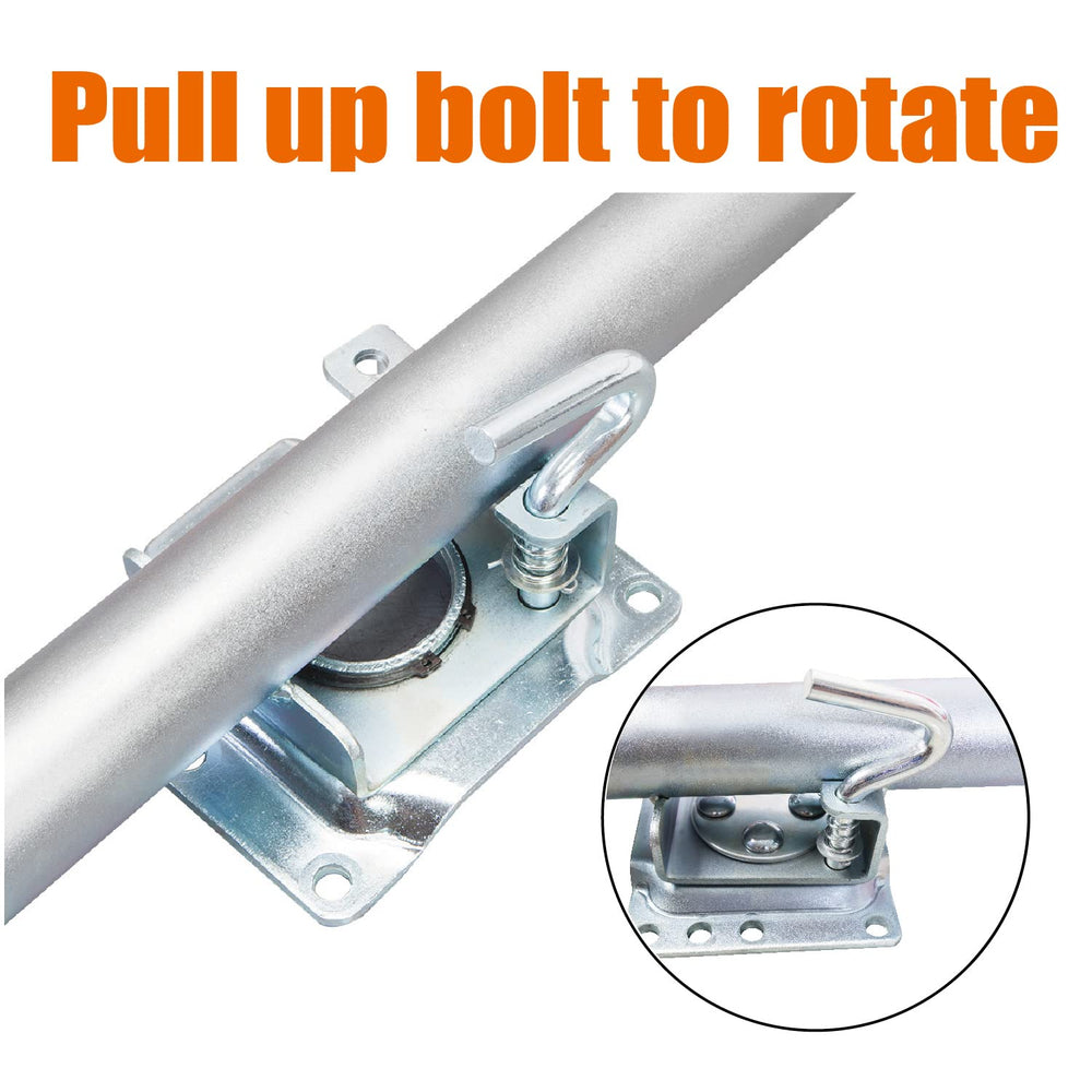 Adjustable height on BIG RED jack from 10.5 to 20.5 inches for versatility.