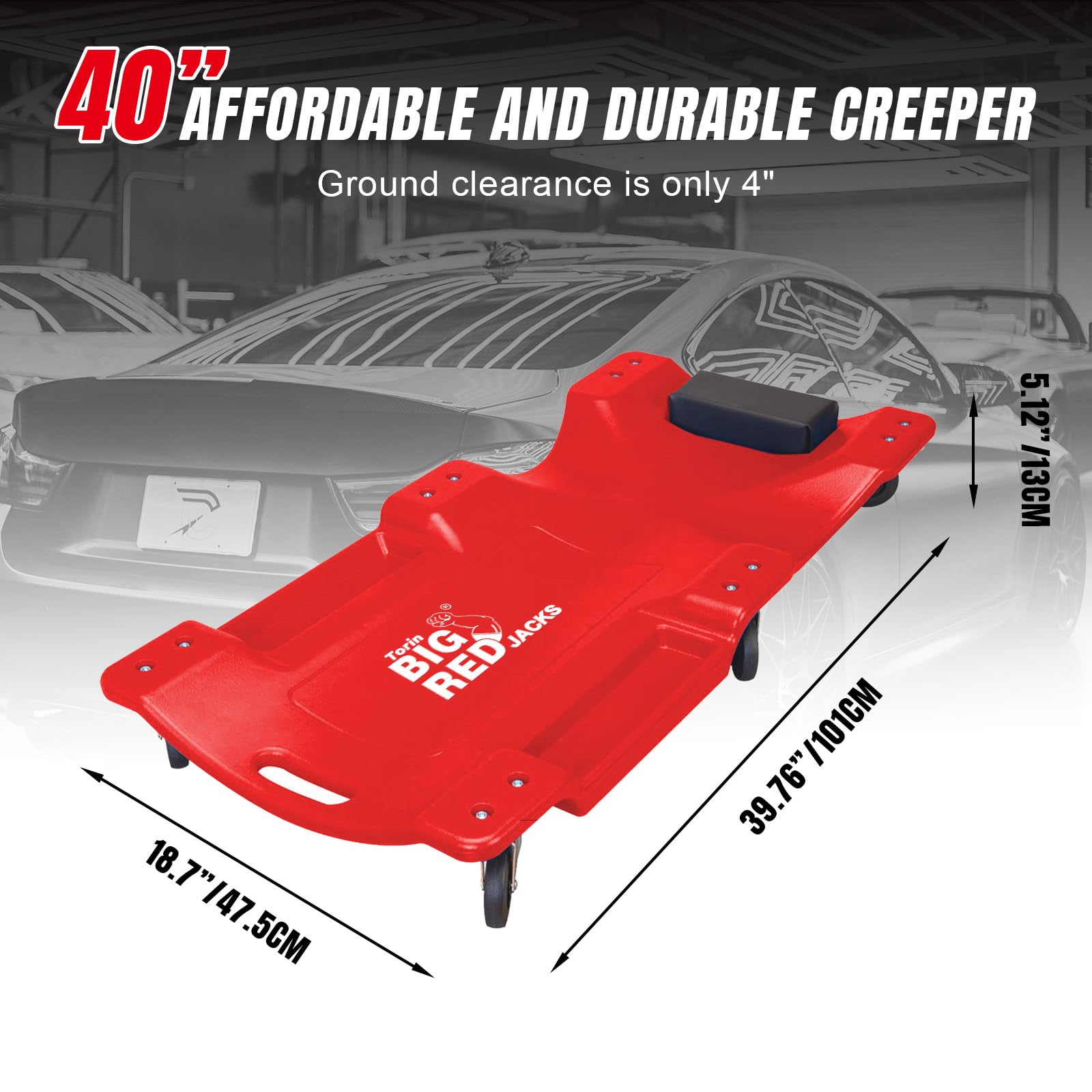 Dual side trays on BIG RED TRP6240 for quick tool access