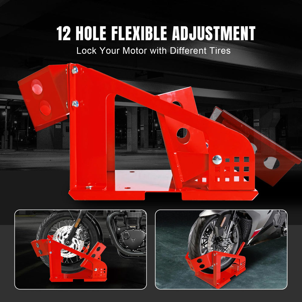 Big Red wheel chock supports tires under six inches wide