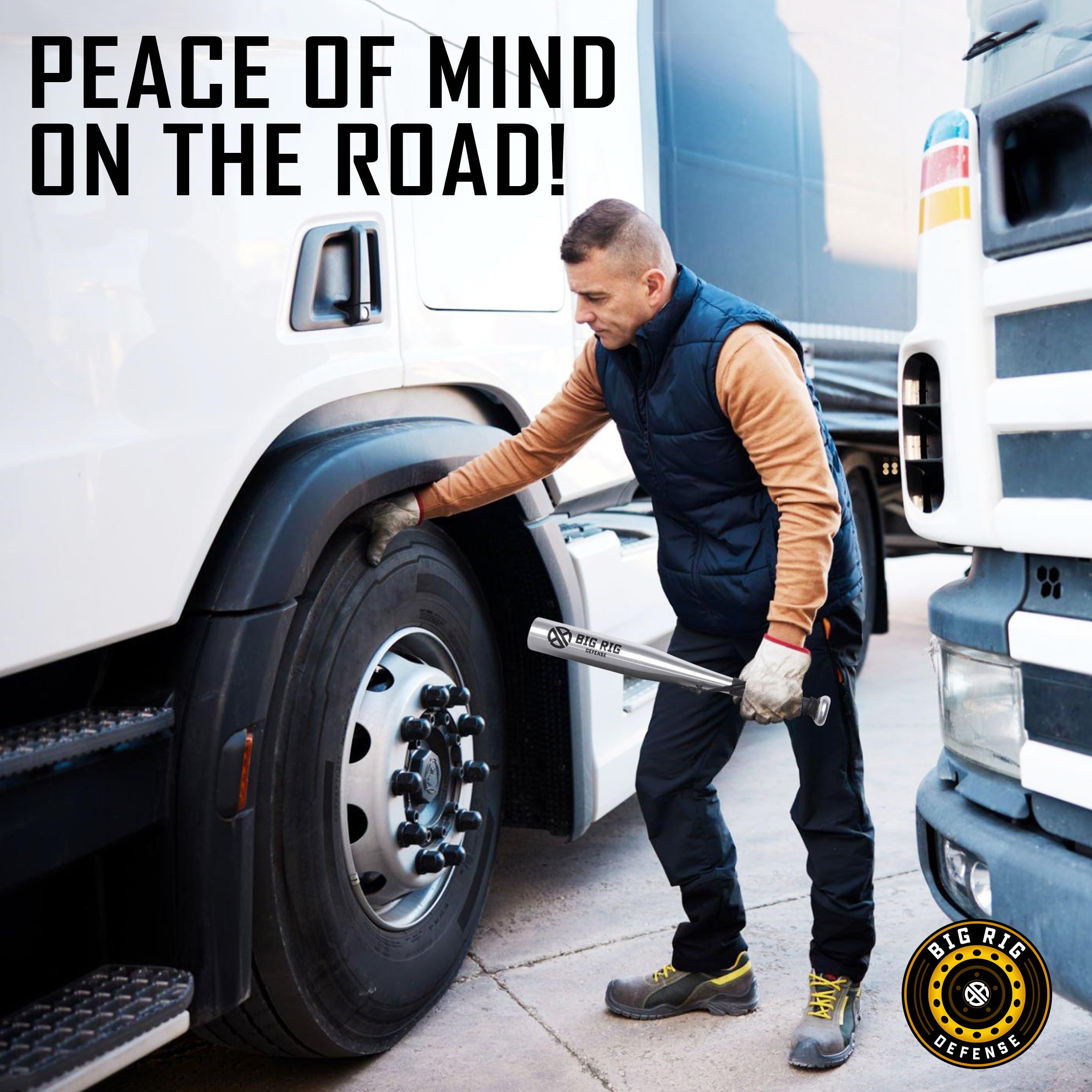 Premium aluminum design supports durable, long-lasting roadside tire checks.