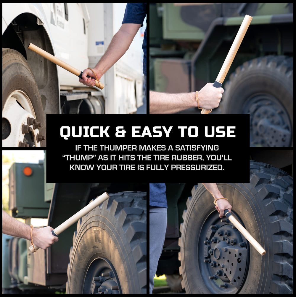Big Rig Defense weighted wood stick with metal rod provides solid grip balance.