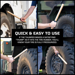 Big Rig Defense weighted wood stick with metal rod provides solid grip balance.