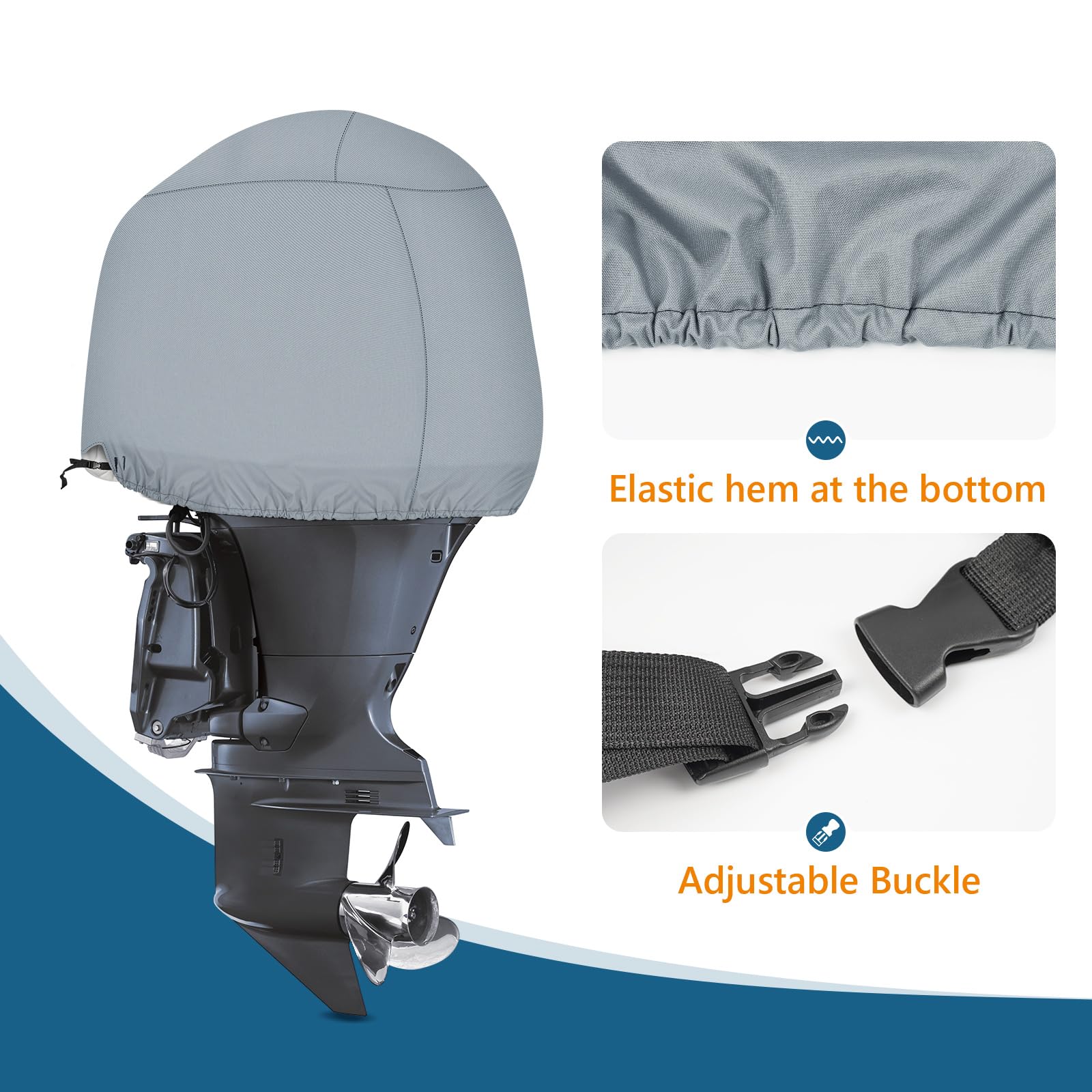 Soft cotton lining protects Yamaha motor surface from scratches during use