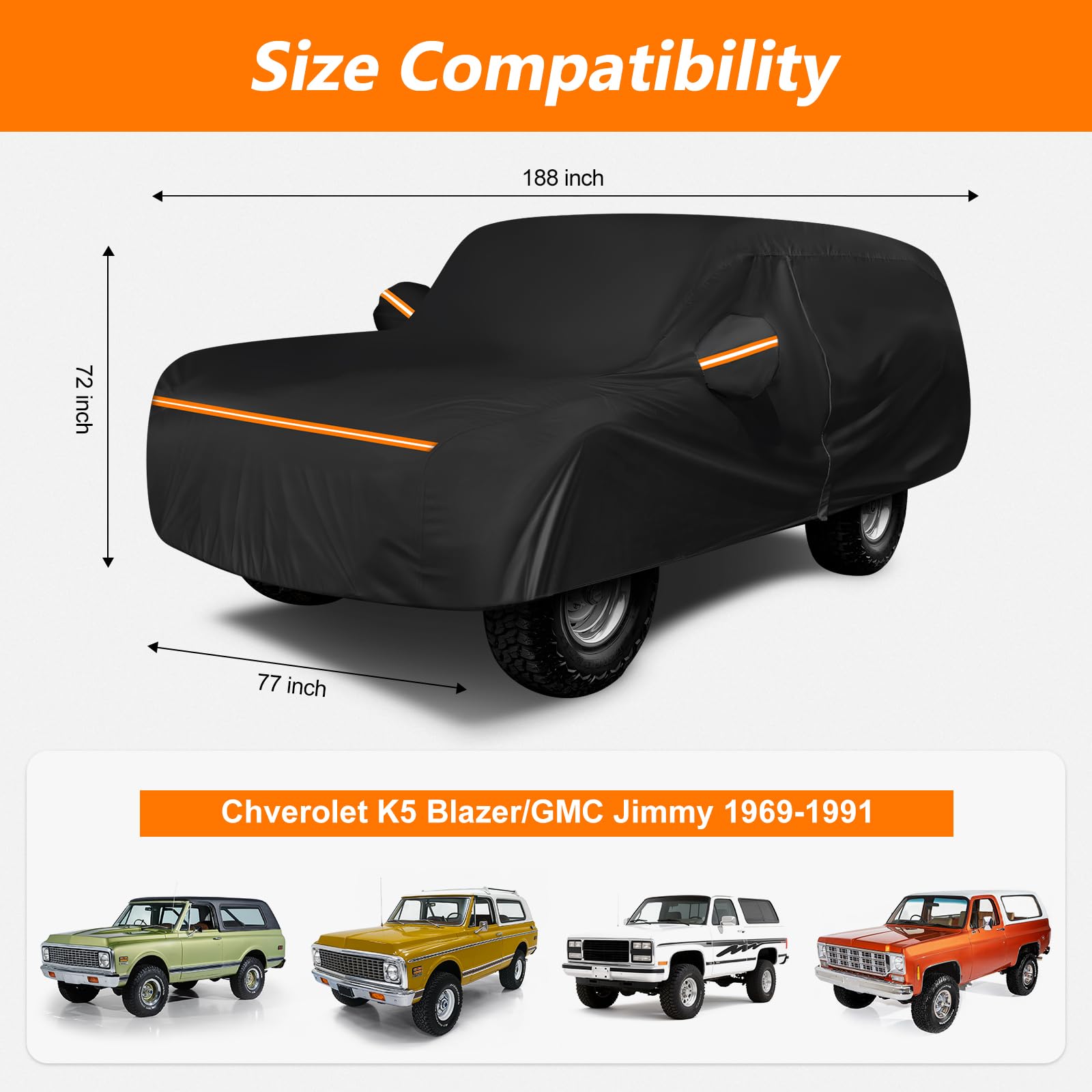 BIGACOVER K5 Blazer rear view demonstrates full coverage.