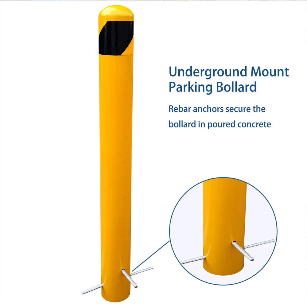 Bigalleons embedded-ground installation with rebar reinforcement for added stability.