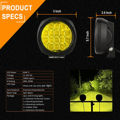 BIGLION.X IP68 aluminum housing resists water and dust during rugged driving.