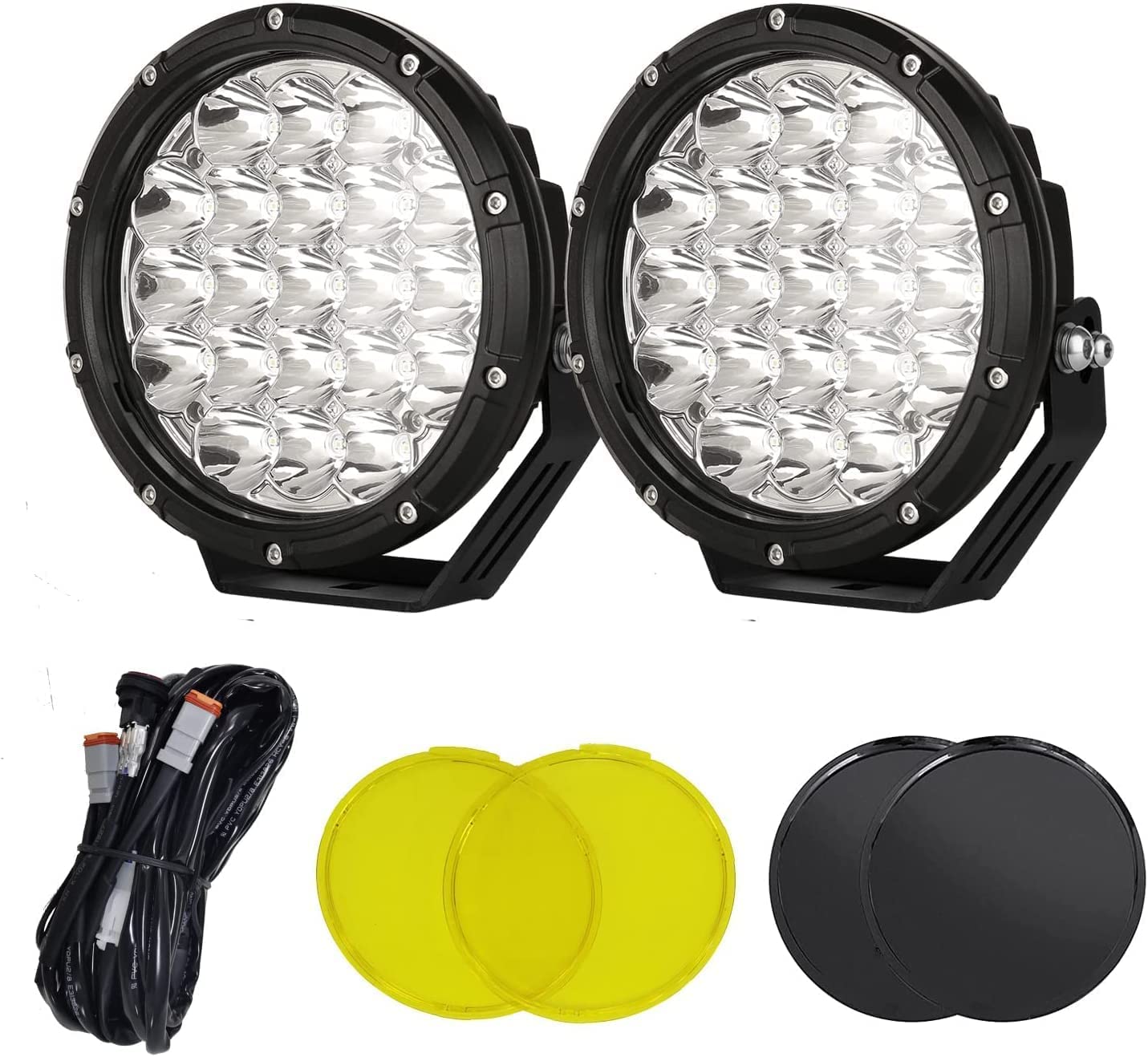 BIGLION.X round LED offroad light 7-inch with 32000 lm for rugged trails